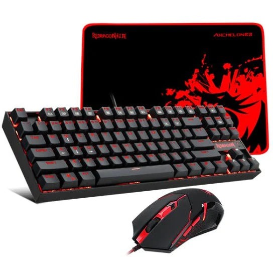 Redragon K552-BA-2 KEYBOARD, M601 MOUSE, P001 XL MOUSEPAD COMBO SET 3 IN 1 Redragon K552-BA-2 KEYBOARD, M601 MOUSE, P001 XL MOUSEPAD COMBO SET 3 IN 1